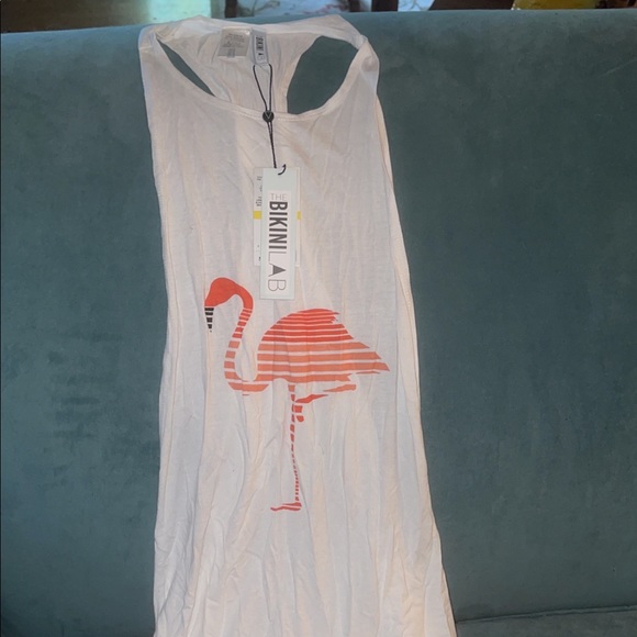 NWT The Bikini Lab Flamingo Tank Top size medium - Picture 4 of 7